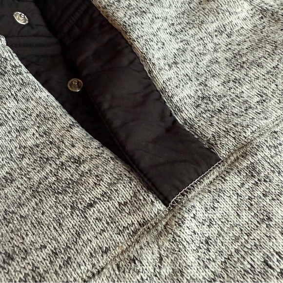 Janie & Jack Boys Marled Knit Black Grey Mock Neck Half Snap Pullover Top Size 6 - Picture 5 of 9